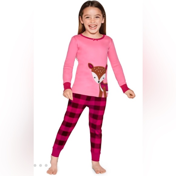 NWT Gymboree Girls Plaid Deer Cotton 2-Piece Pajamas - Sz: 5T - Picture 11 of 11